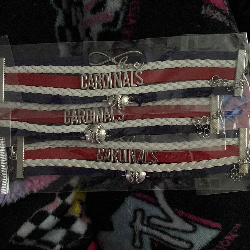 Cardinals baseball bracelet